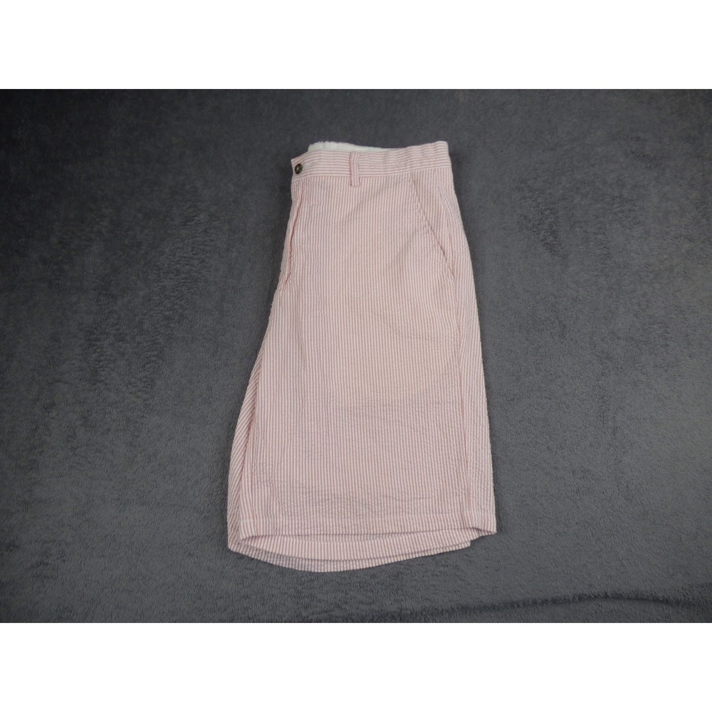Murrays Toggery Shop Nantucket Reds Seersucker Shorts Pink White Mens 34